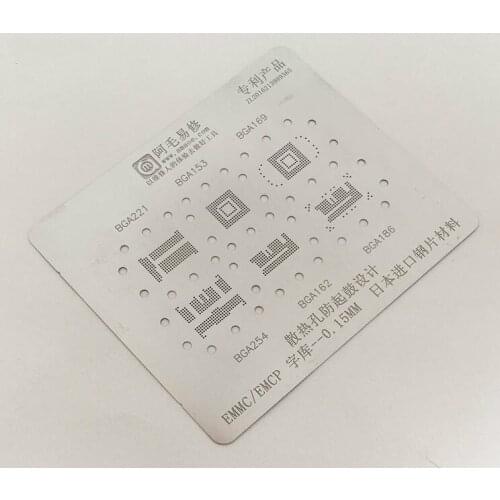 Font library Tin Mesh Bga153 / 162 / 169 / 186 / 221 / 254 / EMCP / EMMC Steel Mesh
