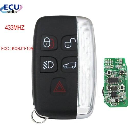 4+1 Button For Land Rover Range Rover Sport Evoque LR2 Remote Smart Key Fob 433MHZ