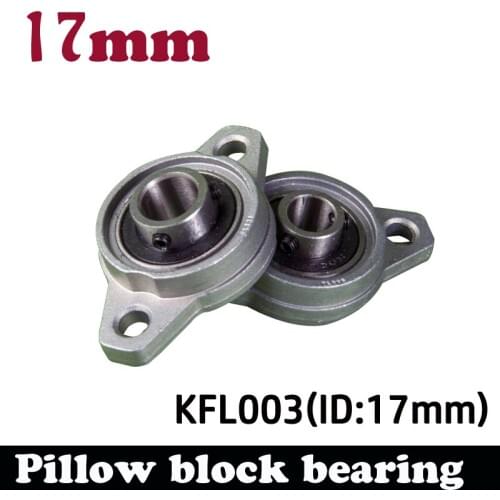 4pcs KFL003 17mm pillow block bearing zinc alloy insert linear bearing shaft support CNC part