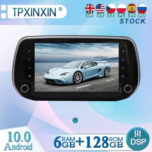 6+128GB For Hyundai Santa Fe 2019 Android10 Radio Player Car GPS Navigation Head Unit Car Radio with Screen WIFI DSP CARPLAY