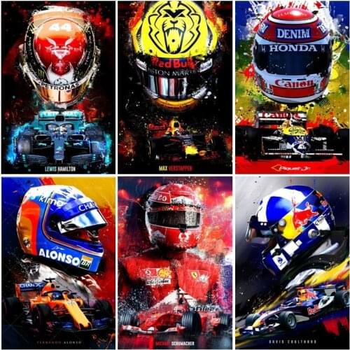 Modern Home Decor Fernando Alonso F1 Abstract Poster Canvas Painting Print Modular Wall Art Picture Home Living Room Decoration