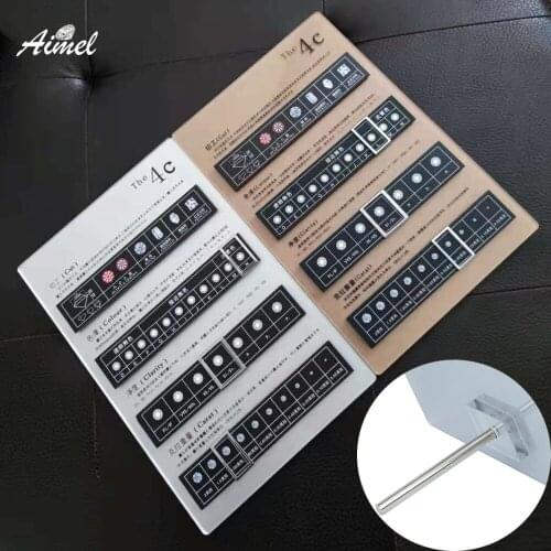 Acrylic 4C Board Explanation Prop Loose Diamond 4C Standard Carat Weight Cut Scale Showcase Stand Teaching Tester Tool Display