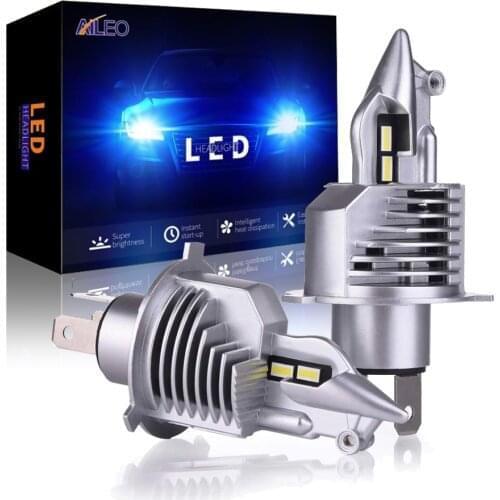 AILEO H4 Car headlight H4 Led Bulb Car/motorcycle Headlight Bulbs High beam Low beam lights Fighter Foco 80W 12V 24V 6000K Led