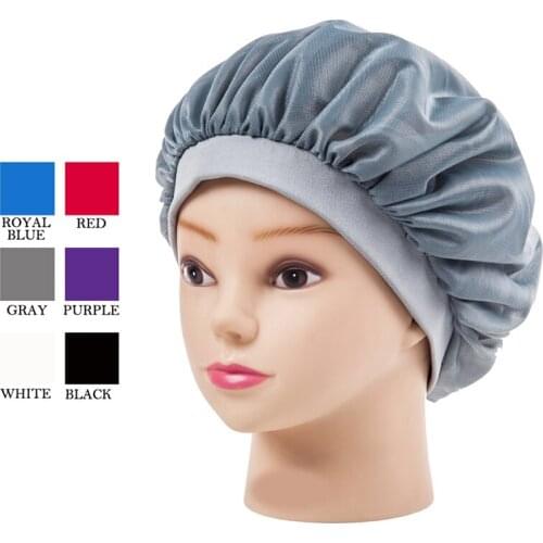 Home use Women Satin Cap Lady Hair Chemotherapy Cap Hat Ladies Sleep Night Cap Turban Casual Long hair Head Covers