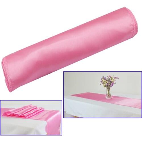 30pcs 30x180cm Satin Table Runners For Wedding Table Decor Home Hotel Modern Gold/Royal blue Table runner cloth Birthday Party