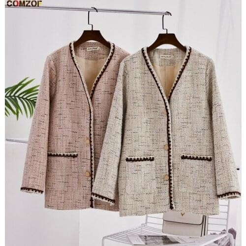 Plus Size Korean Women Coats Long Sleeve Elegant Chic 2021 Autumn Outwear Jackets Clothing куртка женская осень XL-4XL