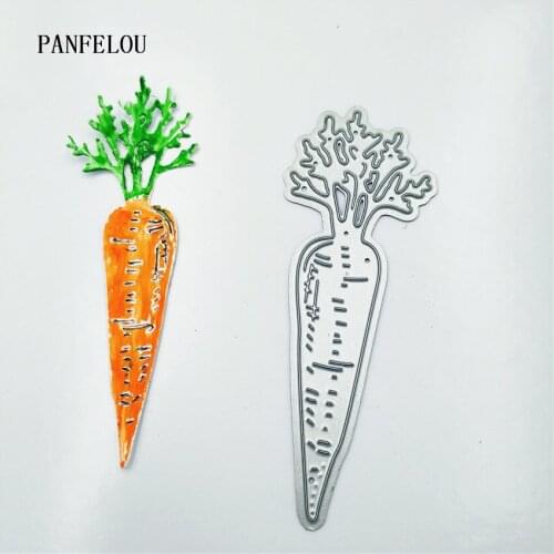 PANFELOU harvest carrots metal craft paper die cutting dies Scrapbooking/DIY Thanksgiving Day Easter Embossing mould cards