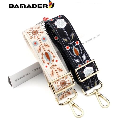 Nylon Fashion Colorful Belt Bag Strap Rainbow Flower Bag Accessories Replacement Wide Straps For Shoulder Handbag Crossbody Bags