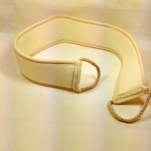 New Flax Cotton Soft Exfoliating Back Strap Bath Brush Shower Massage Spa Scrubber Sponge Body Skin Health Cleaning SCI88