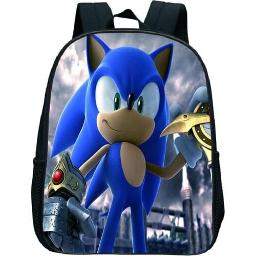 Sonic Kindergarten Backpack Sonic Backpack Kids Bag Kindergarten Bag Waterproof Backpack Daily Backpack Childrens Backpack