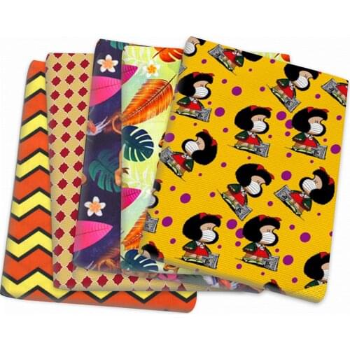 Lion Cartoon Girls Animal Polyester cotton Fabric Patchwork Tissue Kid Home Textile Sewing Doll Dress Curtain,1Yc14074