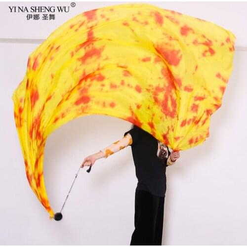 Belly Dance Silk Veil POI Chain Ball Women Belly Dance Accessories Multicolor Dance Silk Veil Throw Ball Professional Customized