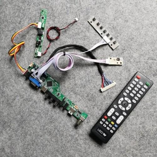VGA AV USB monitor universal controller drive board DIY kit Fit LM215WF3/LM215WF4 1920*1080 60Hz LDE LCD matrix LVDS 30 Pin