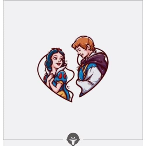 Disney Tattoo Sticker Snow White Love Couple Series Waterproof Lasting Simulation Tattoo Sticker