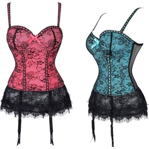 Newest Party Dress Design Steampunk Steel Boned Lace up Back Sexy Body Bustier Overbust Corset Women Waist Cincher Corset