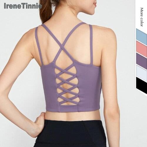 Irene Tinnie Women Fitness Bra Running Sexy Lady Sportswear Sports Top Sport Bra Sports Wear Workout Gym Sports Bras