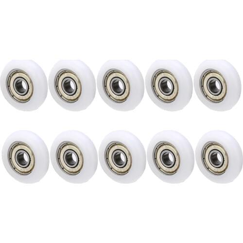 10Pcs/set Sliding Roller Wheels Bathroom Roller Wheel Runner Shower Room Accessories Bearing Roller Wheel