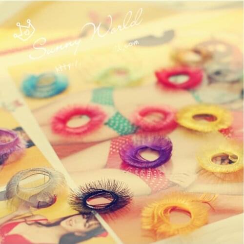 100PCS/LOT Wholesale Reborn Doll Accessories Various Colors Pink Blue Purple BJD Eyelashes Dolls