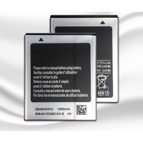 1200mAh EB494353VU Battery Batteria for Samsung Galaxy Mini GT S5570 S5250 S5330 S5750 S7230 T499 GT-i5510 Mobile Phone+Track NO