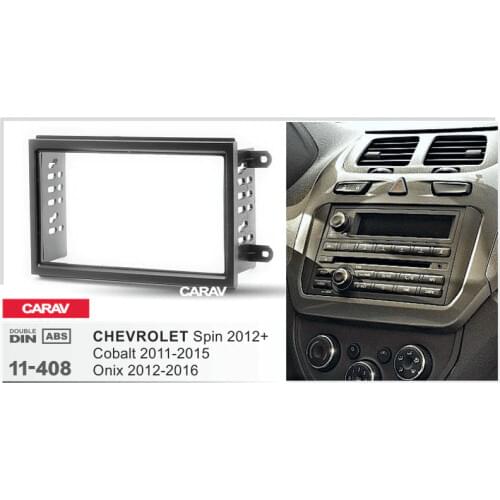 2Din Radio Fascia for CHEVROLET Cobalt Spin Onix Stereo Panel Mounting Installation Dash Kit Trim Frame CARAV 11-408