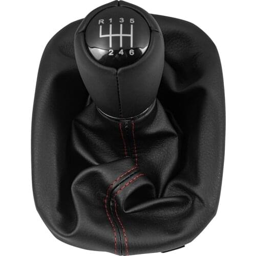 5/6 Speed MT Gear Shift Knob Lever Shifter Gaiter Boot Cover Collar For Seat Leon 1 MK1 Toledo II MK2 1998-2005 Car Accessories