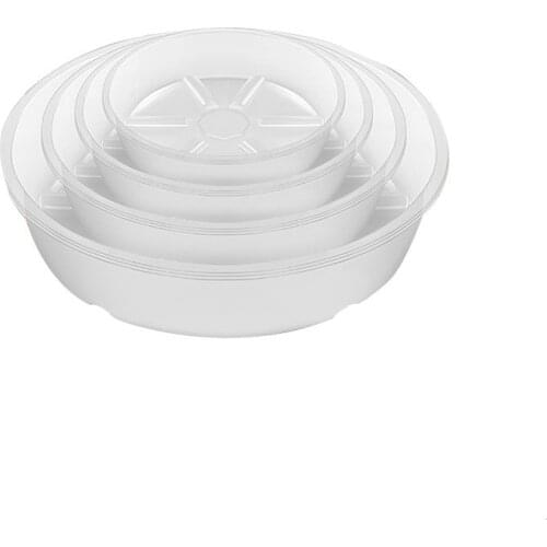 5PC Durable Plant Saucer 6/8/10/12 inch Transparency Round Drip Plant Trays Flower Pot Decor Indoor Outdoor Home Garden Supplies