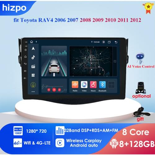 2din android gps navigation player For Toyota RAV4 Rav 4 2006 2007 2008 2009 2010 2011 2012 2DIN Car autoRadio Multimedia stereo
