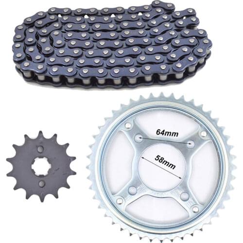 Motorcycle Front Rear Sprocket Chain 428H 122L 14T/44T for Honda SDH125-53 WH125-12 SDH125-55 SDH125-61 SDH125-56 SDH125-58