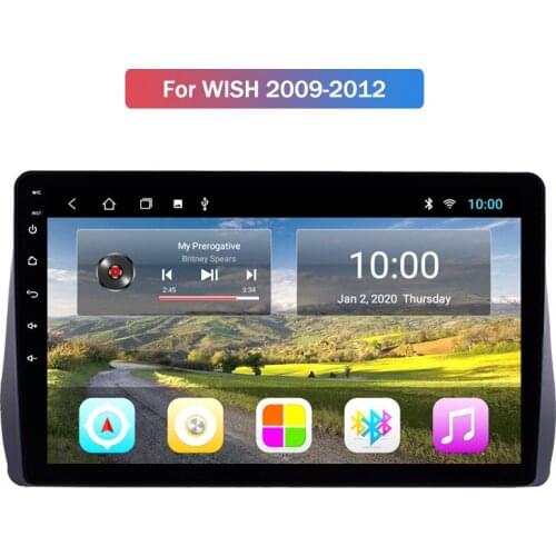 For Toyota Wish 09-12 Reversing Image on Board DVD Navigator Android 9.0 Car Radio ar Multimedia Video Player Navigation GPS 2G