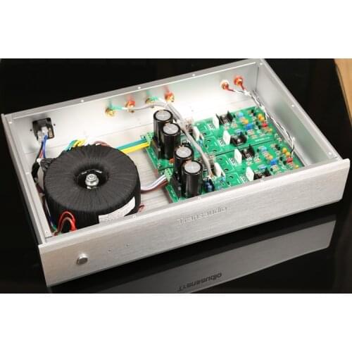 Finished NA-2 HIFI Stereo Power Amplifier Base on NAIM NAP200 Auido Amp -Black/Silver
