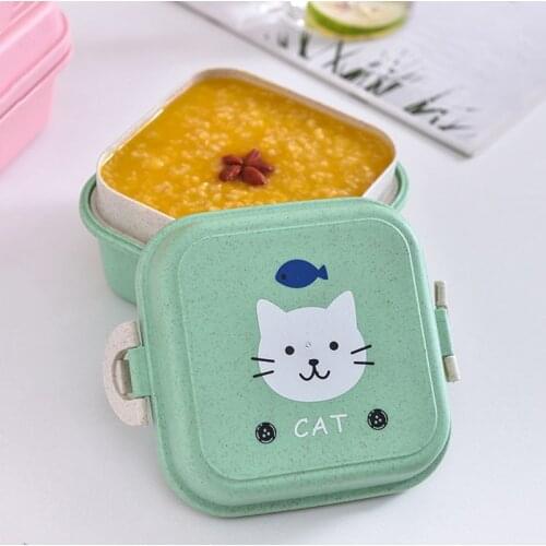 Children Cartoon Animals Bento Lunch Box Snack Food Container Storage Lunch Box Wonderful Gift for School Kids