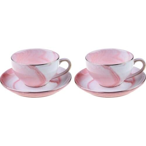 Marble Tea Cup Set Mug Potts Porcelain Tea Coffee Cup One Set Lovely Christmas Gift Set Water Cup Master Cup Pottery Cup Kitchen