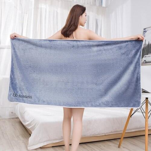 Super thick bath towel microfiber 70 * 140cm soft water absorption quick drying towel towel can wear bath towel beach towel