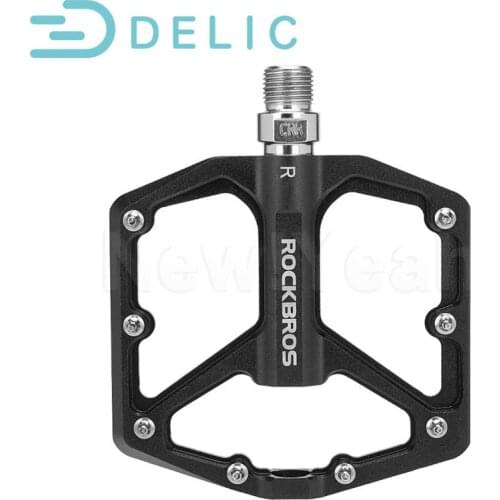 Bicycle Pedals Road CNC Aluminum Alloy Sealed DU Bearing MTB Pedals Non-Slip Spikes Wearable light Pedals Bike Accessories