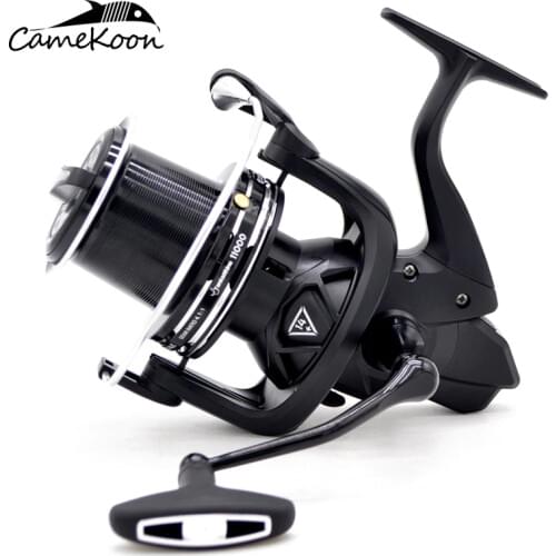 CAMEKOON long cast spinning fishing reel for surf casting fishing 20KG carbon drag ultra high capacity saltwater fishing coil