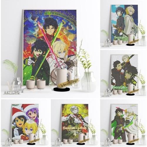 Seraph Of The End Anime Poster Japanese Manga Character Print Art Canvas Painting Modern Kids Room Wall Art Home Decor Fans Gift
