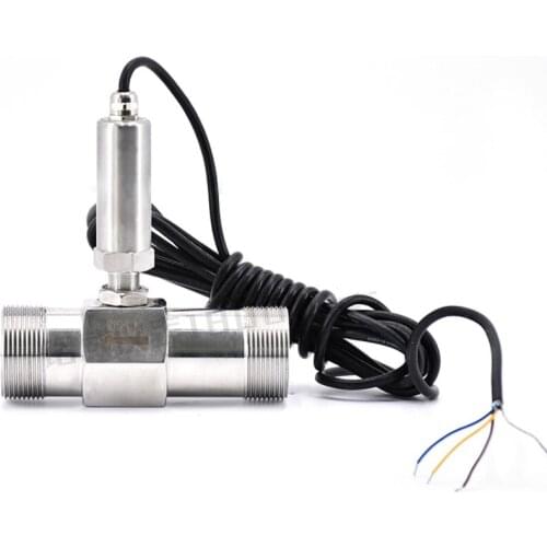 Turbine Flowmeter Measure Temperature Instrument DN4-DN15 Flowmeter Temperature Sensor stainless steel water flow sensor