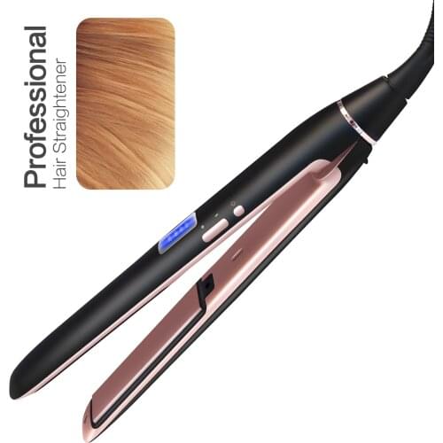 2 in 1 Nano Titaniu Hair Straightener Temperature Adjustable Straight hair / Curly hair LCD Digital Display Fast Heating Flat