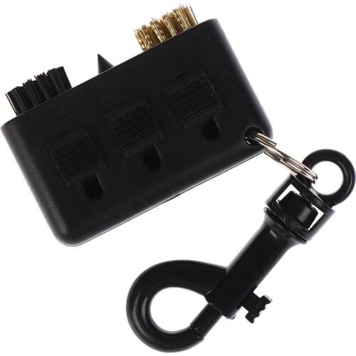 High Quality！3 in1 Pocket Carry Golf Club Brush Portable Golf Putter Wedge Ball Groove Cleaner Kit Cleaning Tool