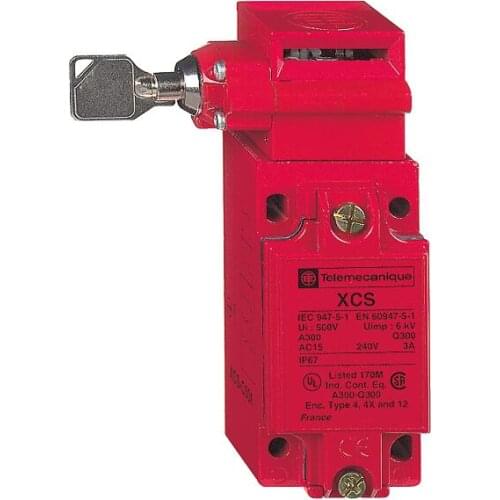 XCSC502 Metal safety switch XCSC - 1 NC + 2 NO - slow break - 1 entry tapped M20