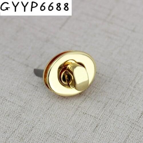 1pc 50pcs Oval lock Clasp Turn Lock Twist Lock Metal Hardware For DIY Handbag Bag Purse