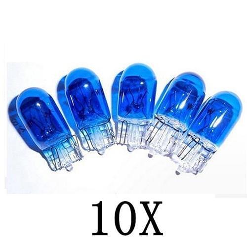 10Pcs/Lot T10 12V 5W Super Bright White Xenon Halogen Bulbs Lamps for Car Auto Accessories