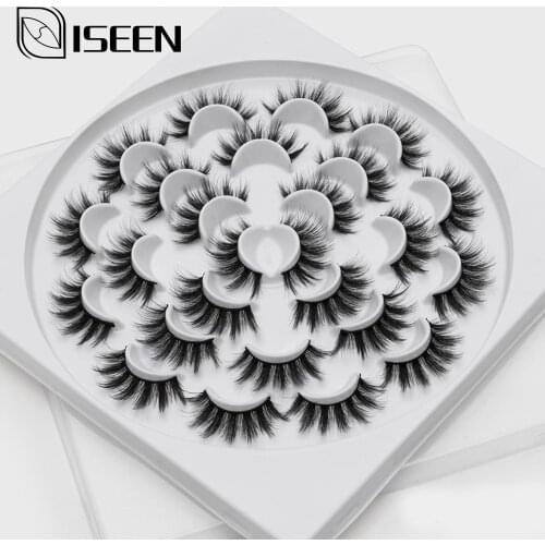 3/13 Pairs False Eyelashes Large Quantity Thick Cross False Eyelashes 3D Faux Mink Eyelashes Handmade Dramatic Eyelash