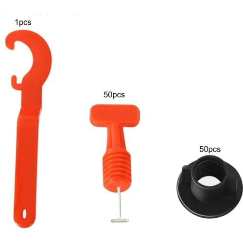50Pcs Tile Leveling System Tool Kit Level Wedges Alignment Spacers For Leveler Locator Spacers Plier Flooring Wall Tile
