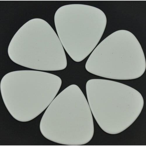 Lots of 50 pcs new Extra Heavy 1.5mm blank guitar picks Plectrums No printing Solid White For Electric Guitar Bass
