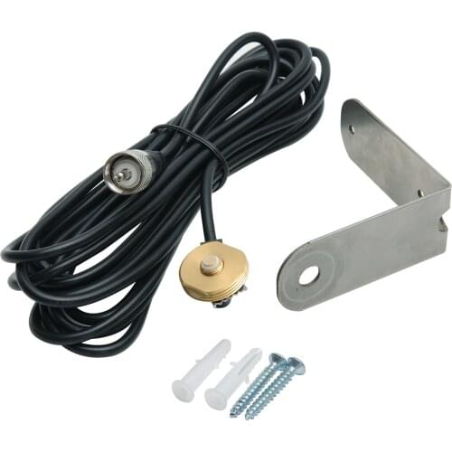 ABBREE N1 L-Bracket Mobile Radio Antenna Roof NMO Mount with 5M RG58 Coax Cable PL259 Male for Yaesu HYT Icom Radio Transceiver