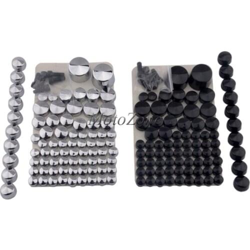 Motorcycles Accessories Parts Screw Bolt Topper Caps Cover Compatibility For 2007-Up Harley Softail Twin Cam Chrome Black