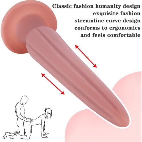 Super Long Anal Plug Liquid Silicone Anal Butt Plug Adult Sex Toy Prostate Massgaer Anus Vaginal Dilator Dildo for Anal