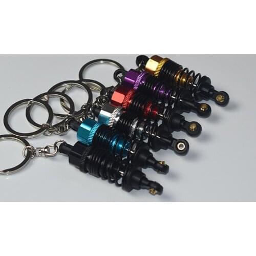 Car Keyring Modified Spring Shock Absorber Model Kaychain Men Stylish Metal Pendant Gift Women Hanging Key Chain Car Accessories