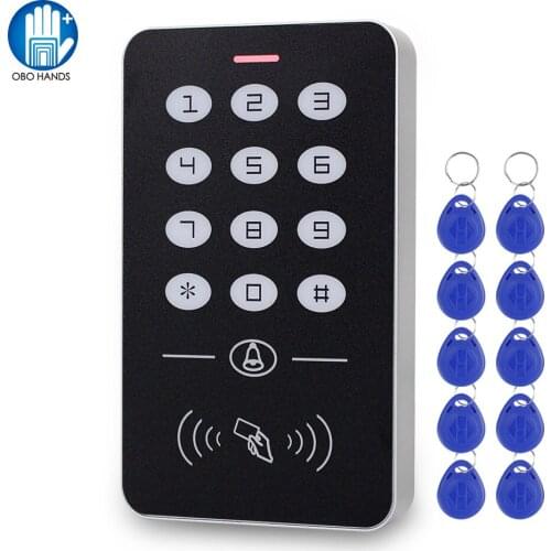 RFID Access Control Keypads Plastic Controller Reader Programmer 1000 Users Password with 125KHz EM ID Keychains Card